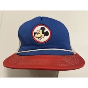 Vintage 1980's Walt Disney‎ Productions Mickey Mouse Snapback Trucker Hat